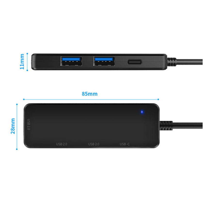 Bộ HUB Chuyển Đổi USB Type-C 2.0 Với 4 Cổng USB Và Cổng Sạc Cho PC Laptop