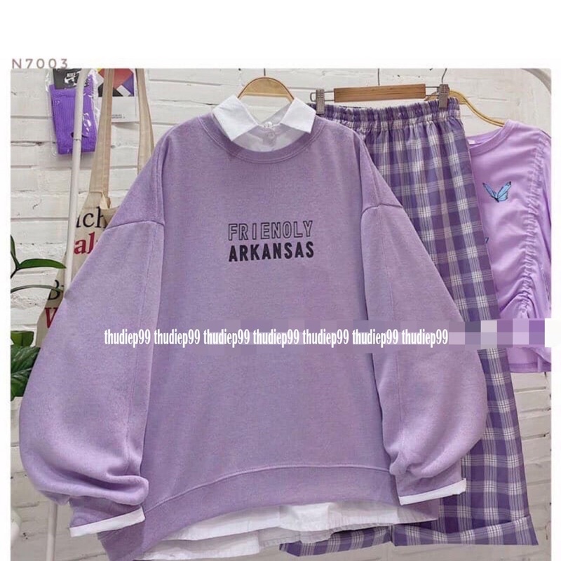 áo sweater nỉ ngoại arka
