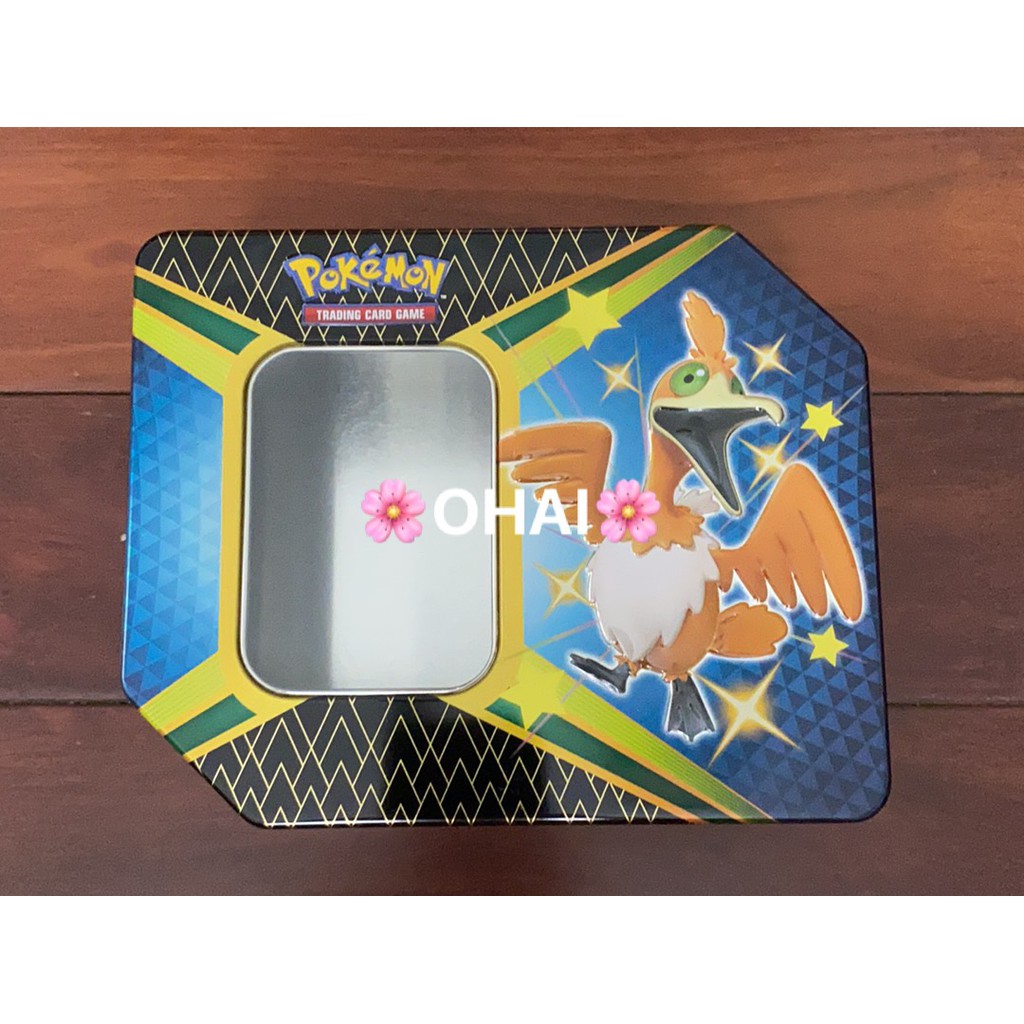 Hộp Thiếc Đựng Thẻ Pokemon Chính Hãng Cramorant Kèm Thẻ Shiny V Chính Hãng (Tuỳ Chọn)