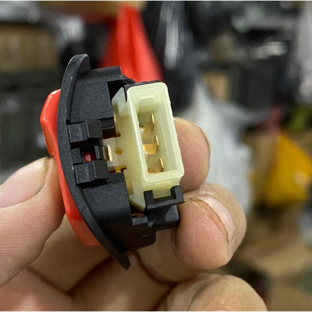 Công Tắc Tắt Đèn Pha Bóng Halogen Xe Wave, Vision Nút Đỏ Nhập Thái Xịn