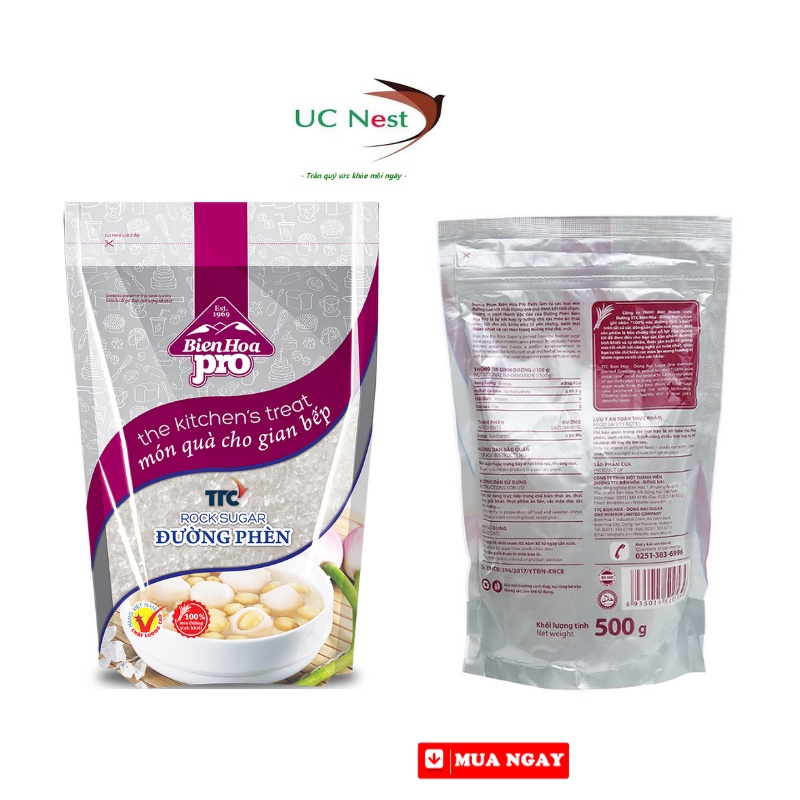 Đường Phèn Biên Hoà trưng yến nấu chè 100gr, 200gr, 500gr