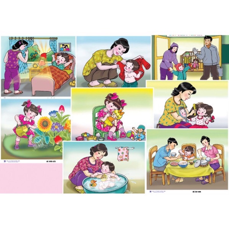 Bộ tranh nhận biết tập nói cho mầm non