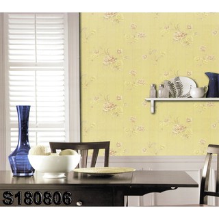 [10m] Giấy Dán Tường HOA Khổ 53cm  - Chất Liệu Dày + Chống Thấm Tuyệt Vời- Trang Trí Phòng Khách & Phòng ngủ