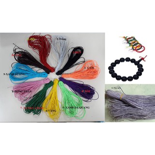 BÓ 5-10 met Dây thun dù xỏ chuỗi 0.8mm - 1mm