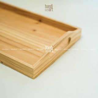 Khay gỗ retro có tay cầm đựng đồ phong cách cổ điển