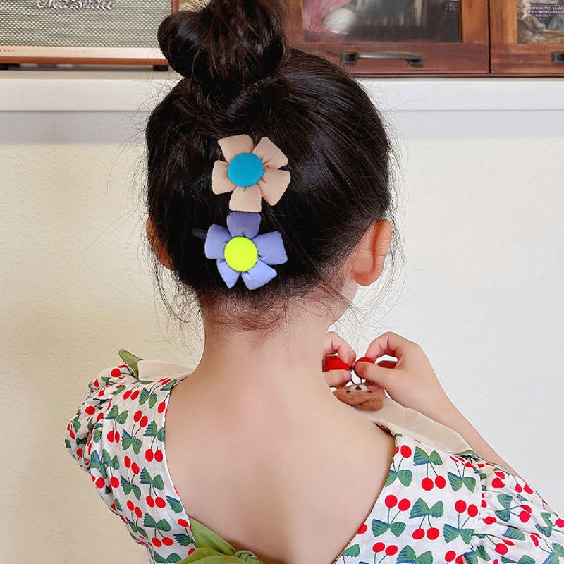 Kẹp Tóc Đính Hoa Nhỏ Xinh Xắn Thời Trang Cho Bé Gái timetunnel