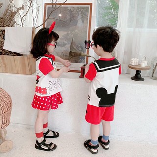 Set bộ Mickey đỏ cho bé trai, bé gái.