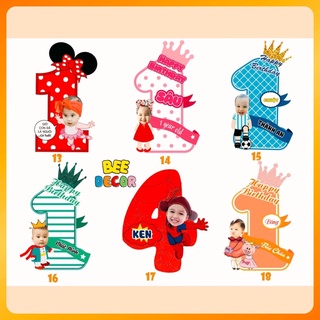 Hình Chibi Sinh Nhật Dựa Số Tuổi Cho Bé