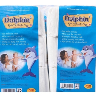 Khăn khô đa năng Dolphin 300 tờ