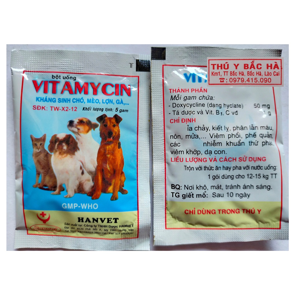 VITAMYCIN 5g  Chuyên dùng cho chó, mèo
