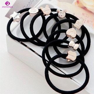 Cột tóc dây đen 1 dây