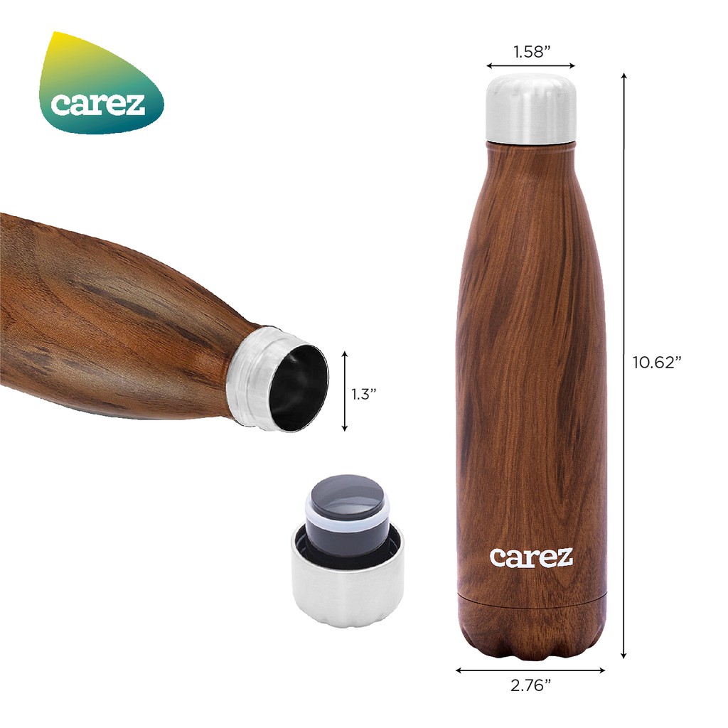 BÌNH GIỮ NHIỆT CAREZ Nguồn cảm hứng từ thiên nhiên 500ML Teak Wood VFC247SD-500 | BigBuy360 - bigbuy360.vn