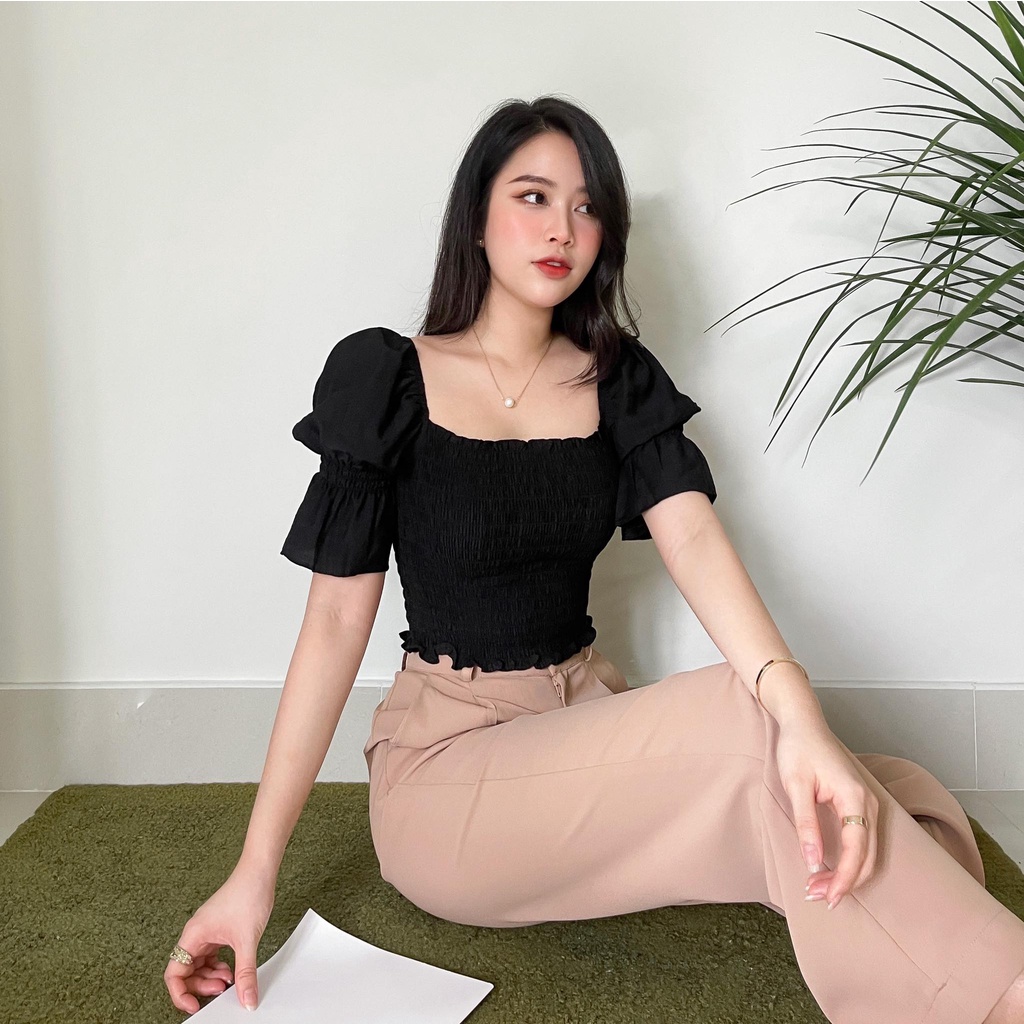 QUẦN TÂY SUÔNG XẾP LY ZAREEN TRS17 NÂU