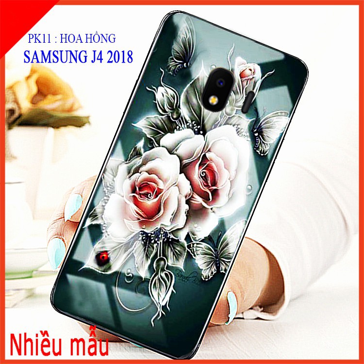 Ốp lưng kính 3D SAMSUNG J4 2018 sang trọng, ảnh thật shop có cung cấp video ạ