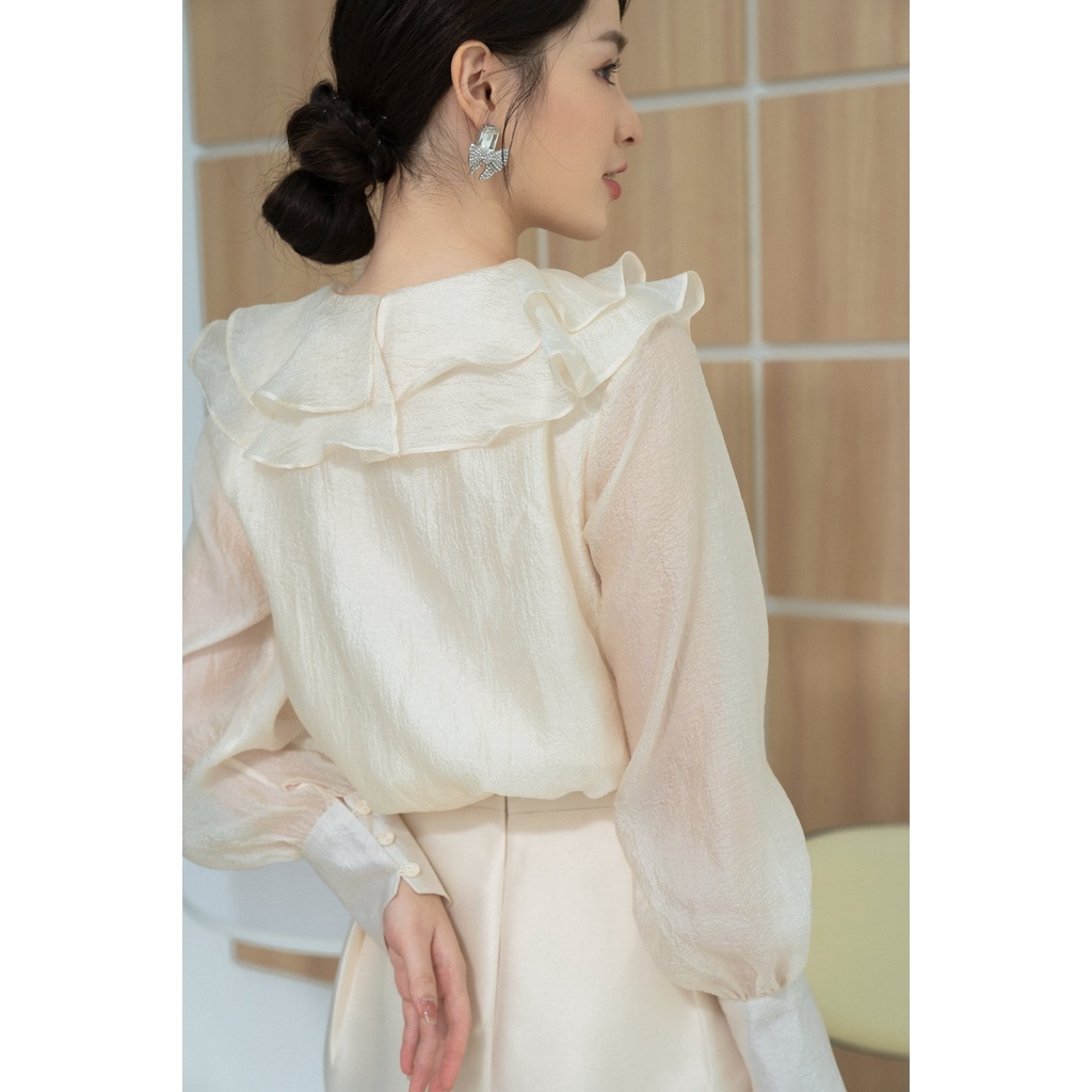 Áo sơ mi cổ bèo 2 tầng TIINSTORE AHD461