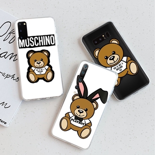 MOSCHINO Ốp Lưng Gấu Brown Trong Suốt Dùng Cho Lg Q60 Q52 V60 V50 V50S V40 V20