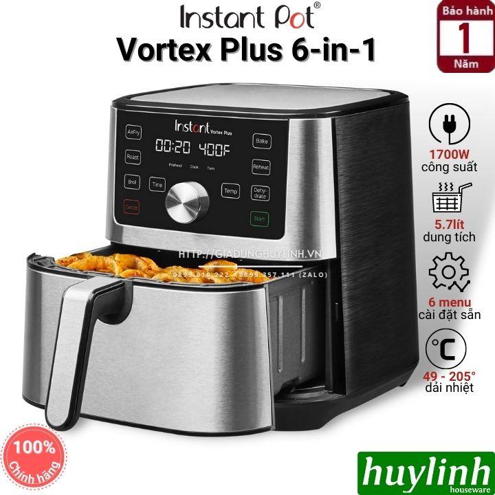 [Mã ELHAMS5 giảm 6% đơn 300K] Nồi chiên không dầu Insant Pot Plus 6-in-1 - 5.7 lít