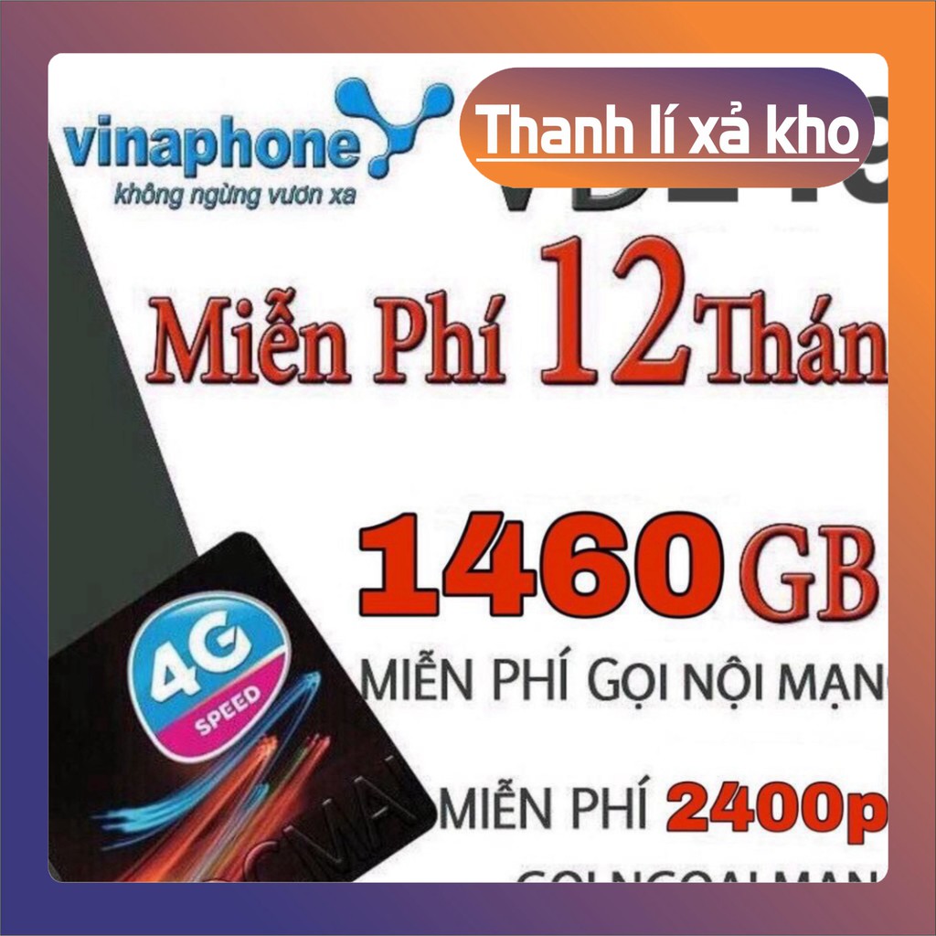 HẠ GIÁ 70% SIM 4G VINA VD149 KM 4GB/NGÀY VÀ VD89 KM 2GB/NGÀY XÀI TRỌN GÓI 1 NĂM KHÔNG TỐN PHÍ DUY TRÌ HẠ GIÁ 70%