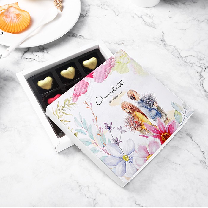 Socola quà tặng Tình yêu màu nắng - Hộp 9 viên kèm túi quà dễ thương | BigBuy360 - bigbuy360.vn