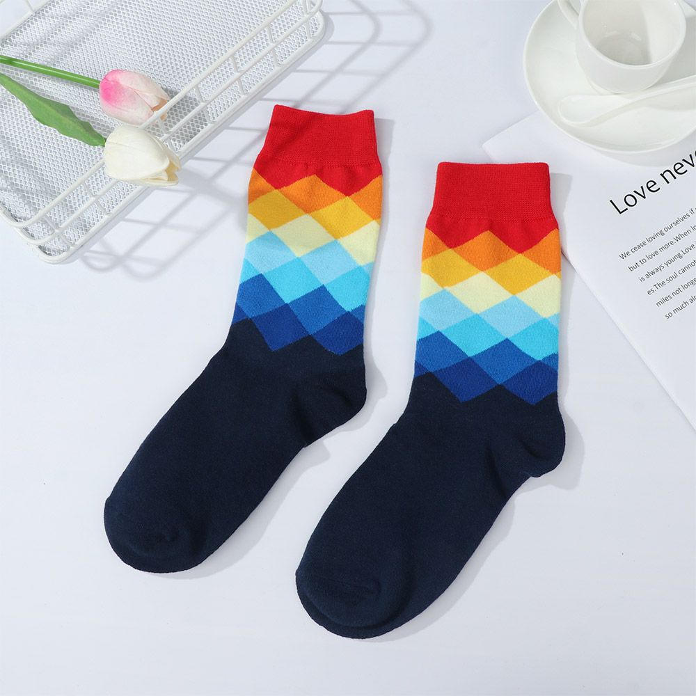 Đôi tất chân cotton giữ ấm nhiều màu thời trang MIHAN1