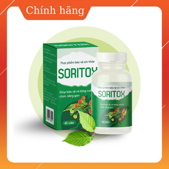 [CHÍNH HÃNG] Soritox Viên uống giải độc gan, hỗ trợ các bệnh về gan