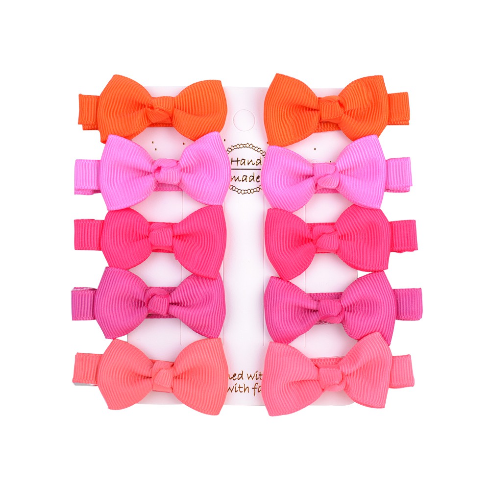 Set 10 kẹp tóc KIDSBOWS kiểu nơ dễ thương thời trang dành cho nữ
