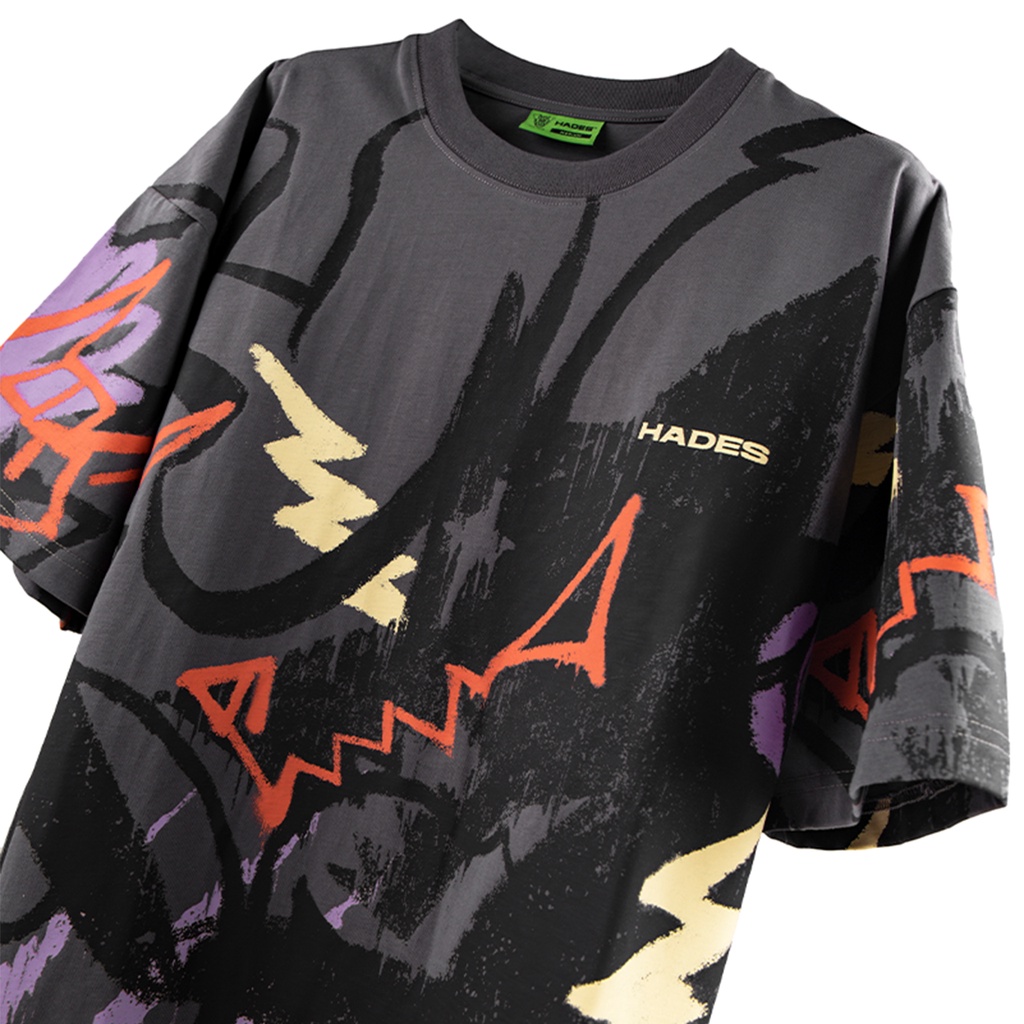 Áo Thun Tay Lỡ Unisex CRAYON WOLF 100% Cotton - HADES Brand Chính Hãng