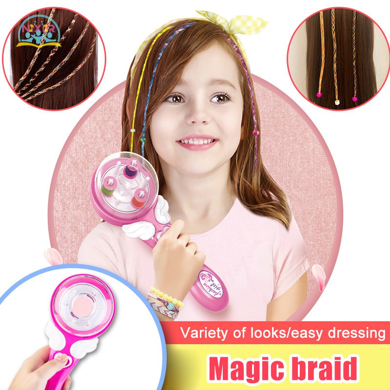 Set dụng cụ Tiktok tết tóc tự động dùng pin cho bé gái