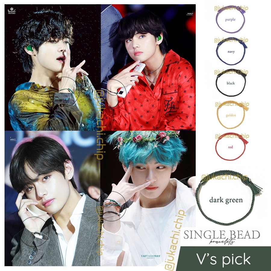 Vòng tay handmade cheap moment with Taehyung  Single bead