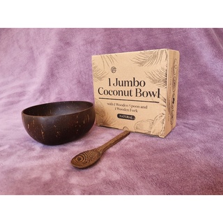 Hộp Gáo dừa xuất khẩu Châu Âu (1 gáo + 1 muỗng)