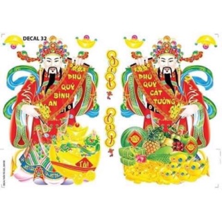 Decal trang trí Tết truyền thống