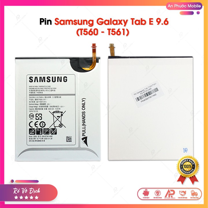 Pin Samsung Tab E 9.6 (T560 - T561) - Pin Samsung Galaxy Zin Bóc Máy