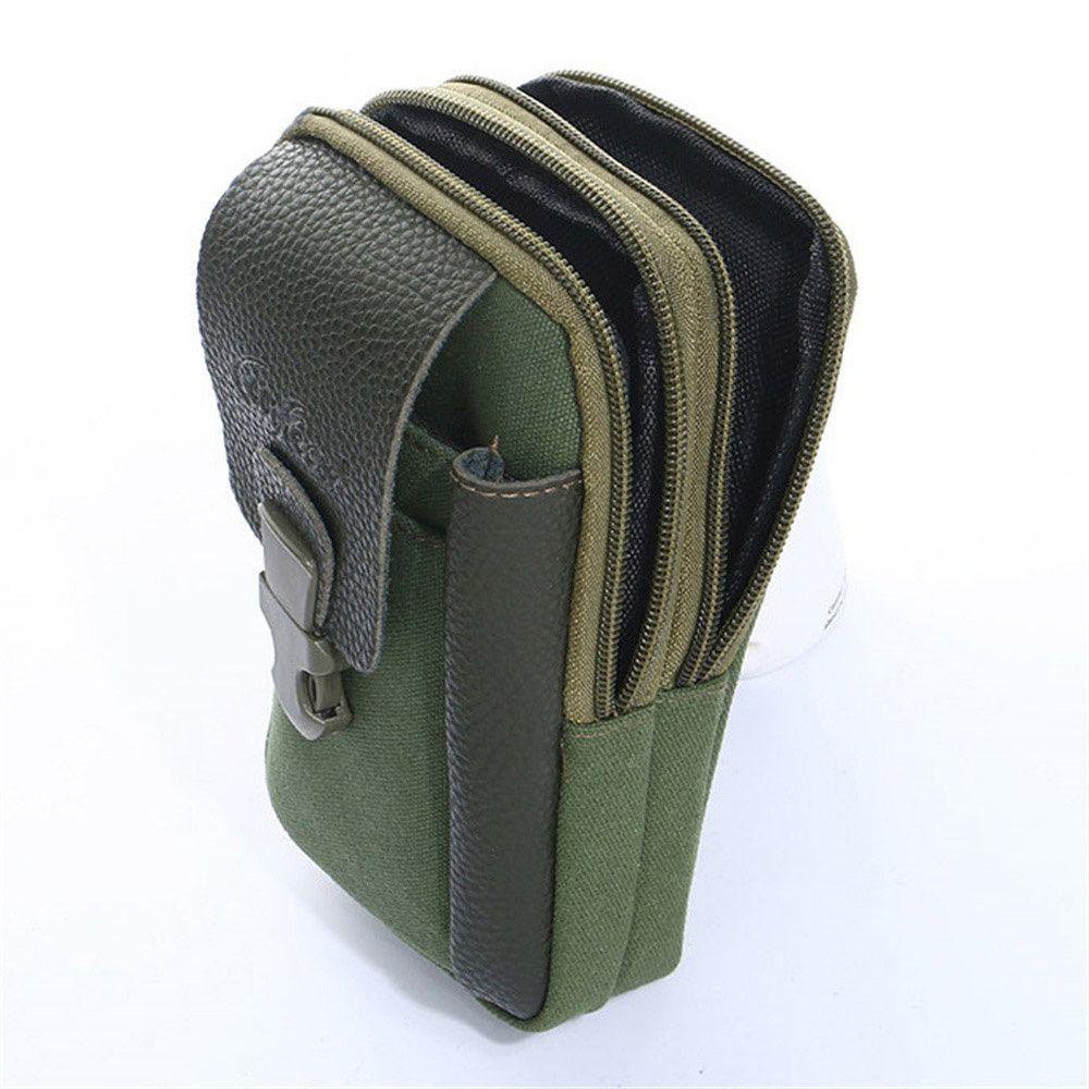 Túi Đựng Điện Thoại Đeo Hông Màu Trơn Phong Cách Doanh Nhân Cổ Điển