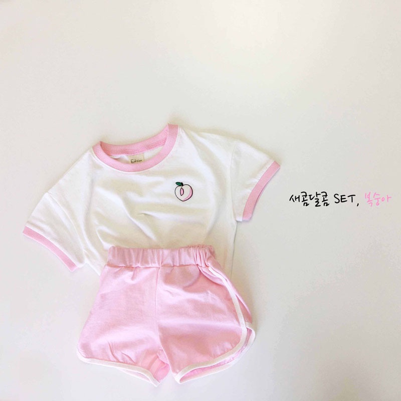 Bộ Đồ Ngắn Tay Thời Trang Mùa Hè Hàn Quốc Mới Năm 2021 Dành Cho Trẻ Em