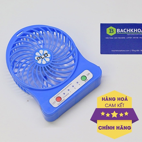 Quạt cầm tay Plo 88 - nhỏ gọn, để trên bàn, pin lâu