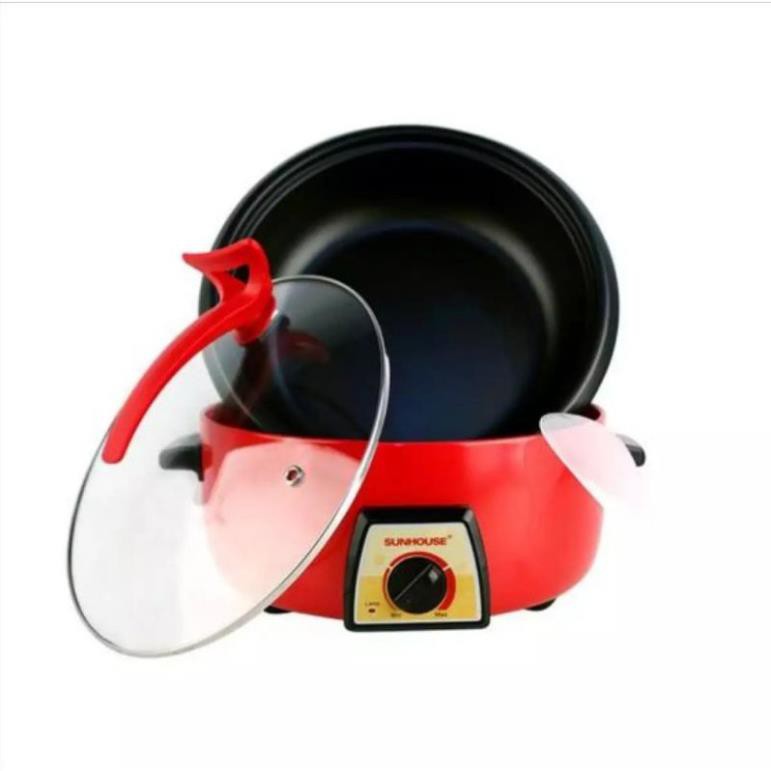 Nồi lẩu điện 3 Lít SUNHOUSE SHD4520. Bảo hành chính hãng 12 tháng lỗi 1 đổi. Công xuất: 1300W.
