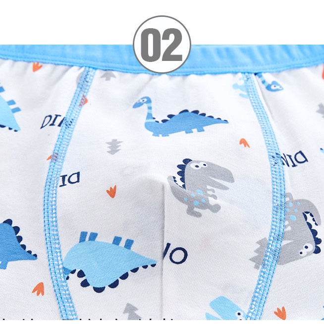 SET 4 Quần Sịp Boxer Bé Trai Cotton Cao Cấp DAHANA Kids - Quần Lót Boxer Bé trai ( Có Size Đại Cho Trẻ Béo)