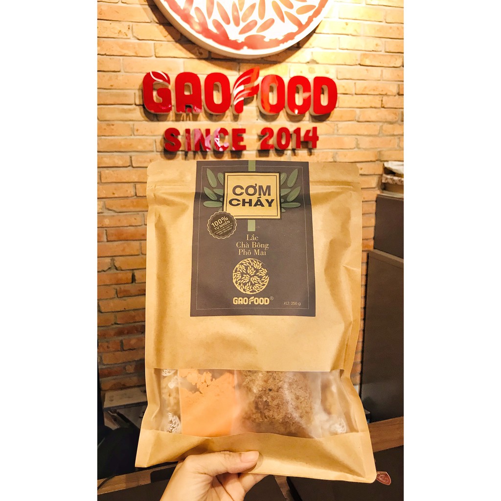 GẠO FOOD - CƠM CHÁY LẮC CHÀ BÔNG PHÔ MAI - 250G