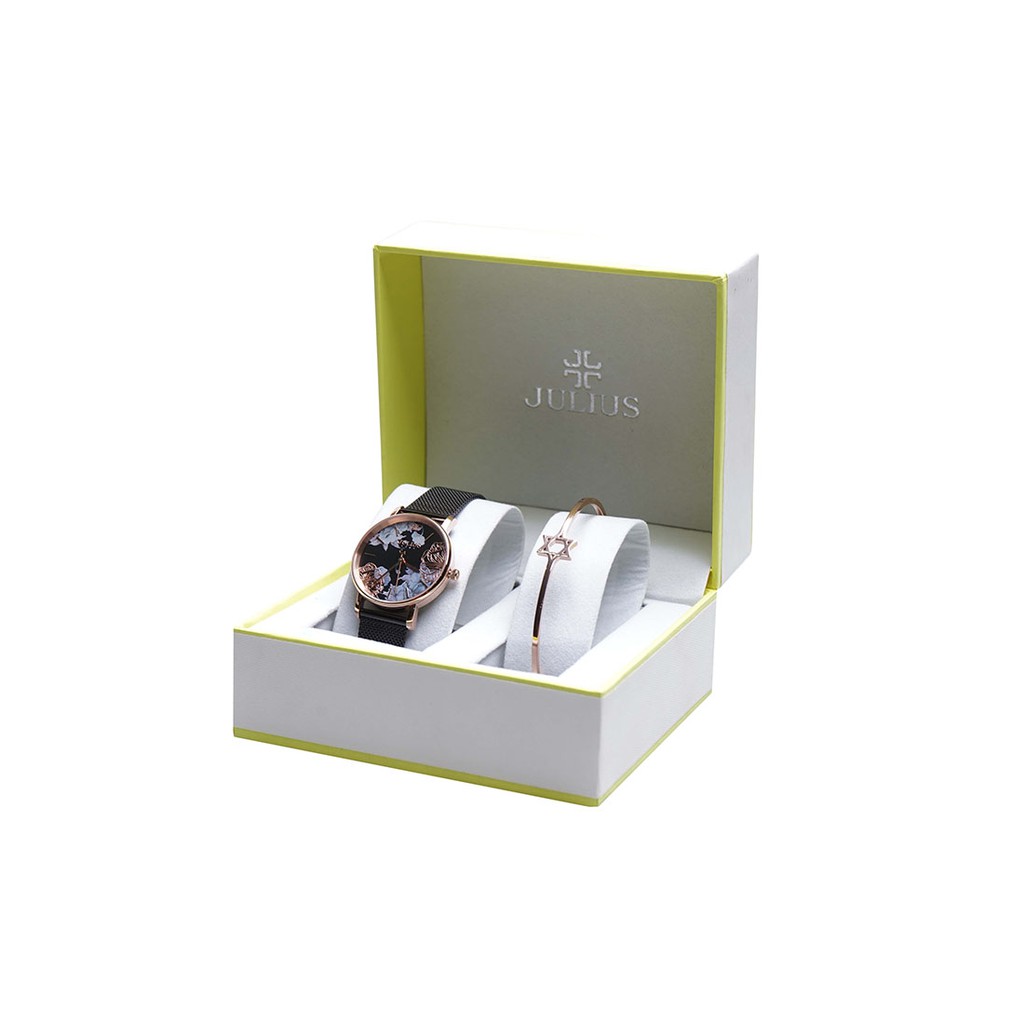 [Mã FARSBR153 giảm 15% đơn 150K] Đồng hồ nữ mặt kính saphire chính hãng Julius Star Hàn Quốc JS-033C