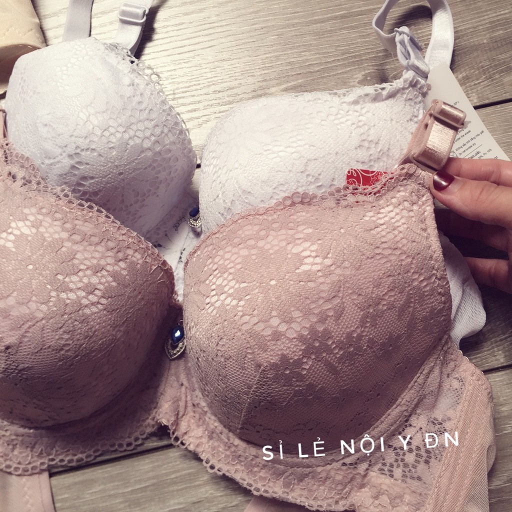 Áo Lót Ren Bigsize Nâng Vừa Quả To Lưng 3 Móc Bản Lớn