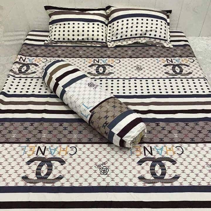 Bộ chăn ra 5 món cao cấp chanel