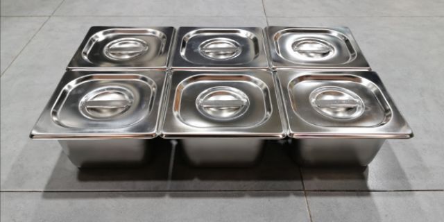 Combo 6 khay inox đựng topping,thạch trà sữa 17x18 cao 10cm