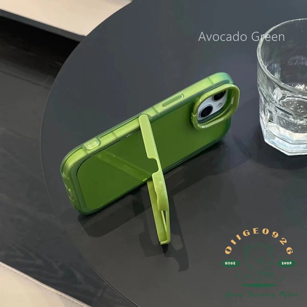 Ốp Điện Thoại TPU Có Giá Đỡ Ẩn Phong Cách Đơn Giản Cho Iphone 13 12 / 11 Pro Max