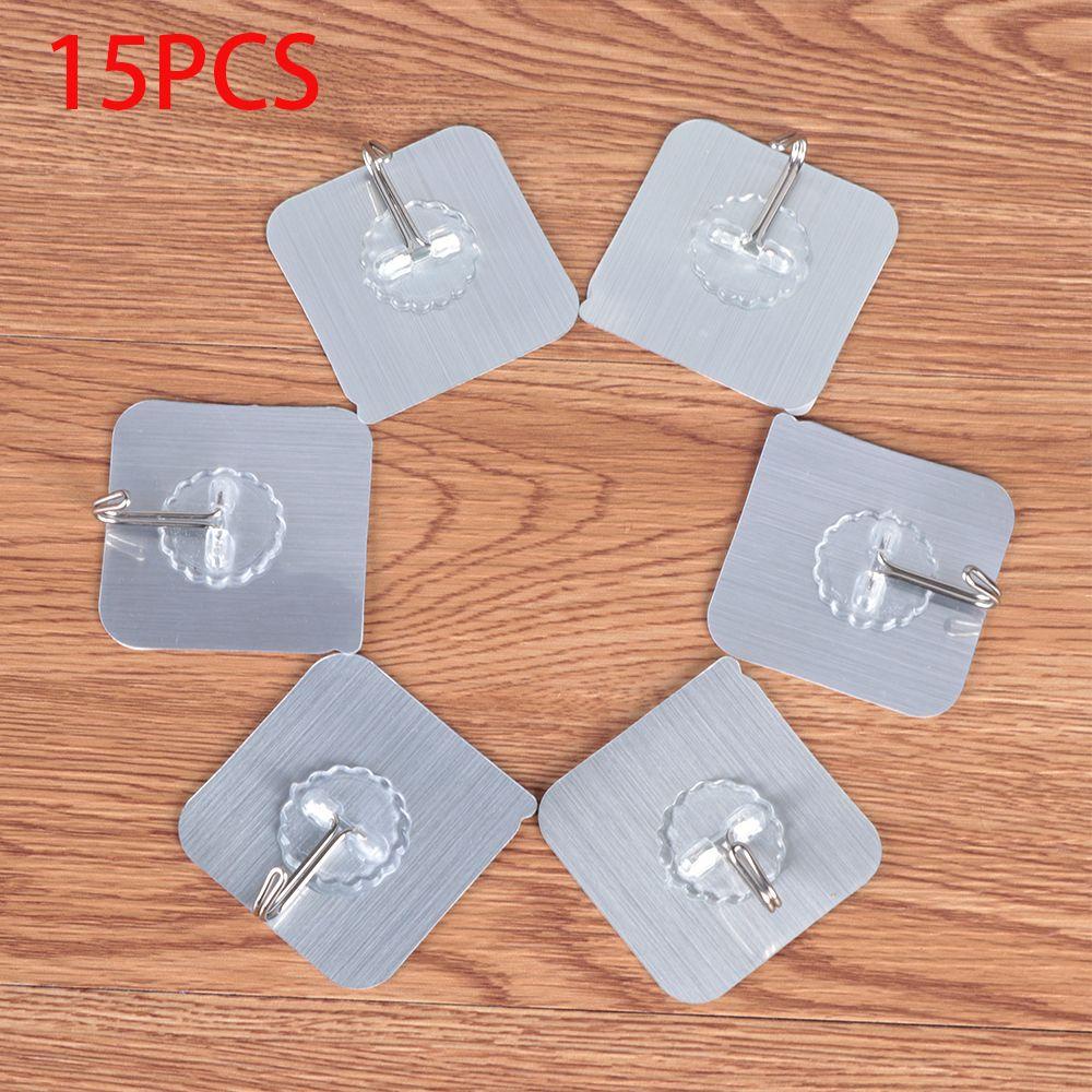 BORAG Set 15 Móc Treo Dán Tường Không Để Lại Dấu Vết