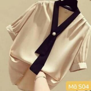 Áo Voan Kiểu Công Sở Cách Điệu