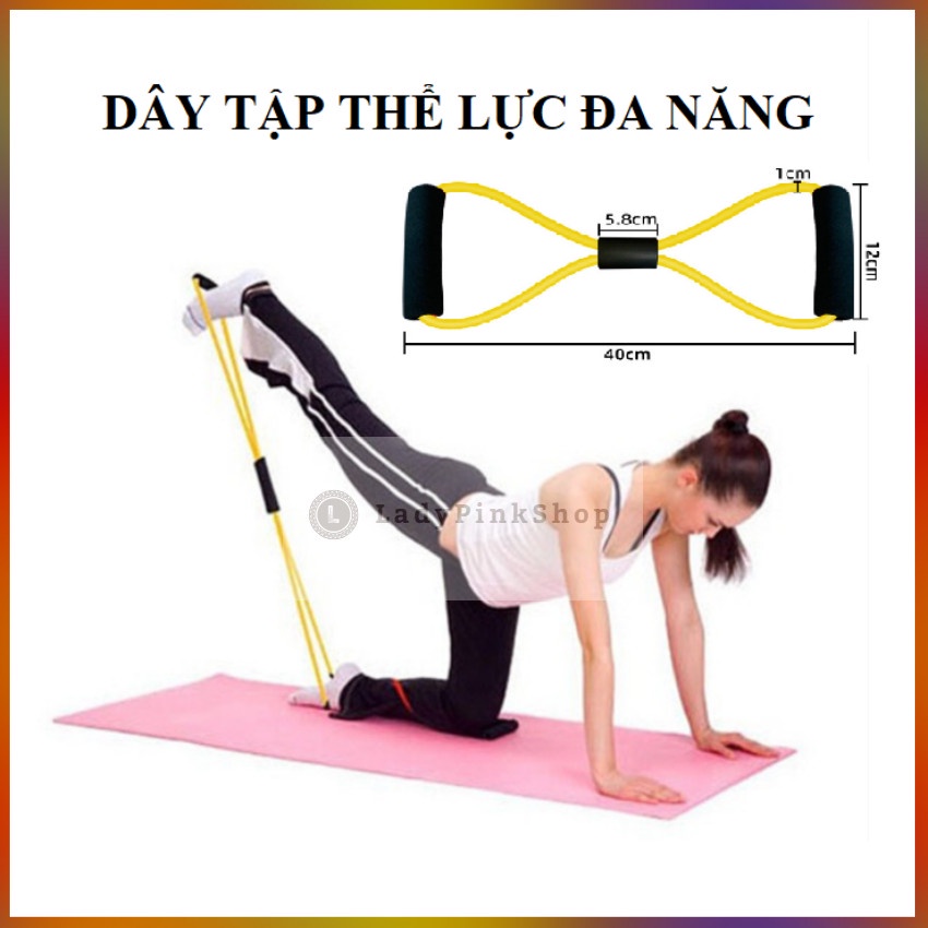 Dây Kéo Đàn Hồi Vòng Số 8 Tập Yoga Tập Tay Đa Năng  Giúp Săn Chắc Cơ Thể (Giao ngẫu nhiên màu)