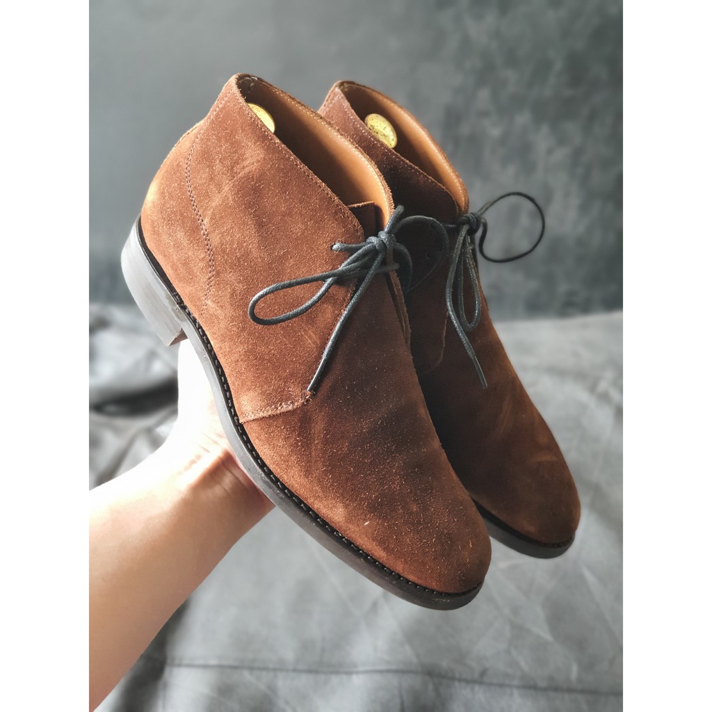 Giày chukka boot Ber..wick 1707 size 40 fix 40.5 (giay2hand)