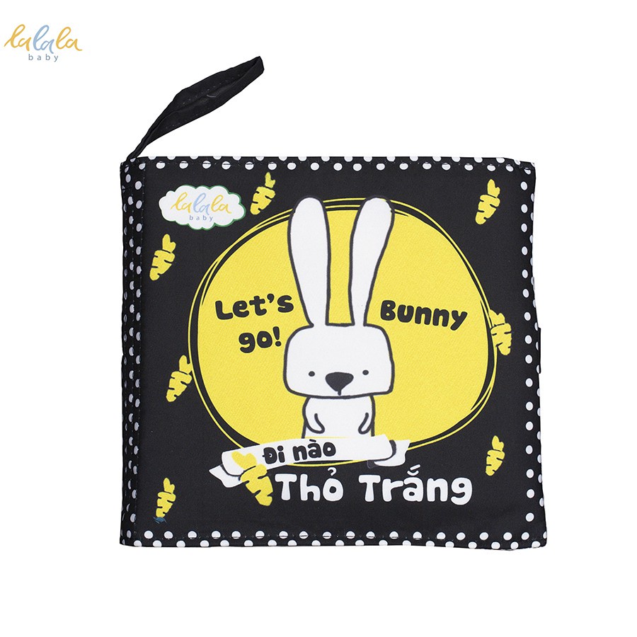 Đồ chơi Sách vải đa tương tác thương hiệu Lalala Baby nhiều chủ đề, kích thước lớn 18x18cm