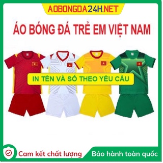 Áo bóng đá trẻ em đội tuyển Việt Nam nhiều mẫu đẹp