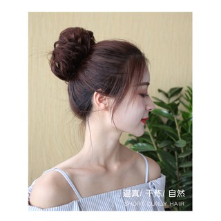 [ FREESHIP , HÀNG LOẠI 1, HÌNH THẬT ] Tóc giả nữ tóc búi cột xoăn kiểu Hàn đẹp xuất sắc ( em bé dùng được nhé )